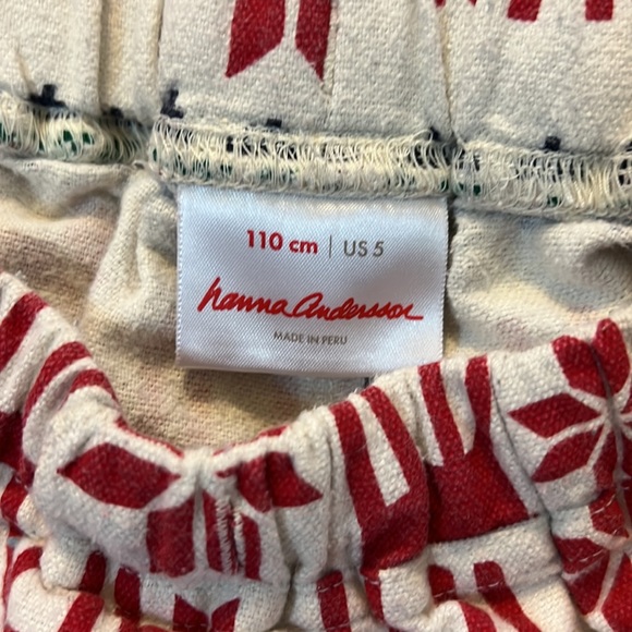 Hanna Andersson Size 5 or 110cm Dear Deer Pajama Pants - Picture 3 of 3